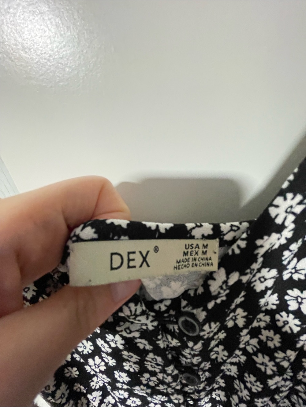 Dex Black and White Floral maxi dress - Picture 2 of 3